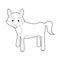 Easy Coloring Animals for Kids: Wolf