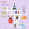 Easy crossword puzzle `Journey to France`