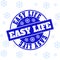 Easy Life Scratched Round Stamp Seal for Xmas