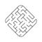 Easy maze. Game for kids. Puzzle for children. Labyrinth conundrum. Vector illustration