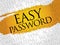 Easy Password word cloud