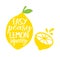 Easy Peasy Lemon Squeezy Vector Illustration