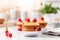 Easy raspberry muffins delectable dessert concept with copy space on blurred background
