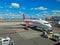 Easyjet Airbus A320 at gate