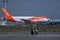 EasyJet Airbus taxiing in Venice Marco Polo Airport VCE