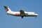 EasyJet British Aerospace Avro RJ100 D-AMGL passenger plane arrival and landing at Vienna Airport