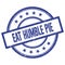 EAT HUMBLE PIE text written on blue vintage round stamp