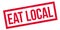 Eat Local rubber stamp