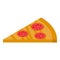 Eat pizza habit icon, isometric style