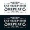 Eat sleep fish repeat - Fishing t shirts design,Vector graphic, typographic poster or t-shirt