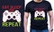 Eat sleep Game Repeat -Funny gamer t-shirt design