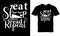 EAT SLEEP READ REPEAT t-shirt