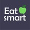 Eat smart concept. Slogan. Fruits. Green apple