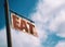 Eat Vintage Rusted Sign