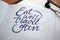 Eat well and Travel often calligraphic background