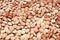 Eating lentil texture. Lentils pattern as background.