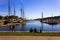 Eating Lunch on Camden Harbor.