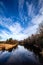 Eau Claire River in central Wisconsin on a calm November day