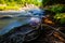 Eau Claire River running through the Dells of the Eau Claire Park in Aniwa, Wisconsin