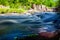 Eau Claire River running through the Dells of the Eau Claire Park in Aniwa, Wisconsin