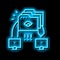 eavesdropping attacks neon glow icon illustration