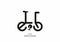 Eb initial letter electric bicycle