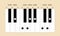 Eb major scale for piano with fingering