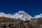 EBC trek beautiful view in Himalaya mountains