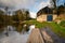 Ebchester Boathouse beside River Derwent