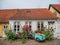 Ebeltoft idyllic traditional half timbered houses, Denmark