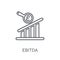 Ebitda linear icon. Modern outline Ebitda logo concept on white