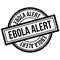 Ebola Alert rubber stamp