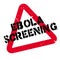 Ebola Screening rubber stamp