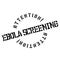 Ebola Screening rubber stamp