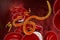 Ebola viruses in blood of a patient with Ebola hemorrhagic fever