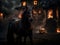 Ebon Equine Elegance: Halloween\\\'s Dark Horse Unveiled