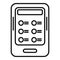 Ebook education icon outline vector. Digital book