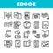 Ebook Electronic Tool Collection Icons Set Vector