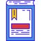 Ebook icon library book download online vector