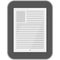 Ebook reader digital tablet vector mobile electronic library icon