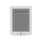 Ebook tablet icon flat isolated vector