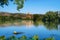 Ebro River and Templar castle of Miravet, Spain