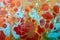 Ebru marbling Art Abstract painting.  Abstract colored background