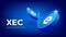 ECash XEC coin cryptocurrency concept banner background