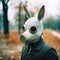 Eccentric Portrait: Gas Mask and Bunny Ears
