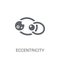 Eccentricity icon. Trendy Eccentricity logo concept on white background from Astronomy collection