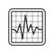 ECG Electrocardiogram Outline Flat Icon