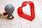 ECG electrode and heart shaped gingerbread cutter