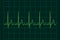 ECG heartbeat monitor and cardiogram heart pulse line wave.