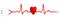 ECG pulse graph with heart shape and stethoscope